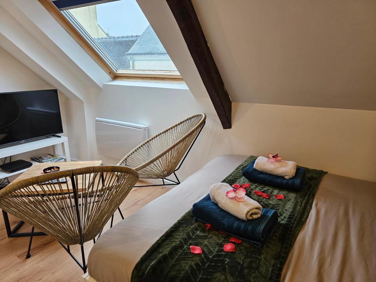 Logement de caractère en haute ville de Quimperlé Esterno foto