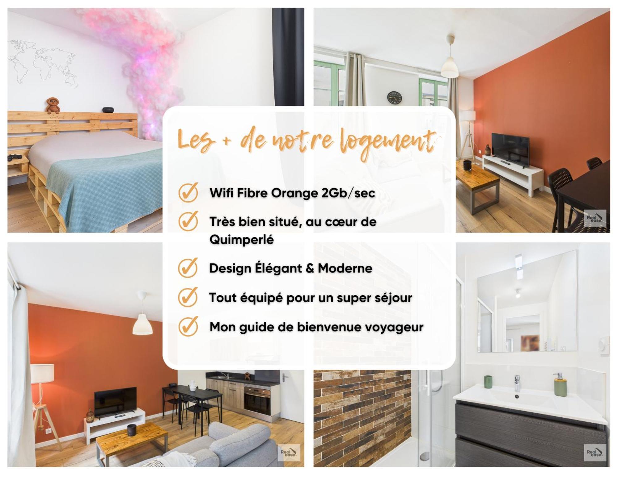 Logement de caractère en haute ville de Quimperlé Esterno foto