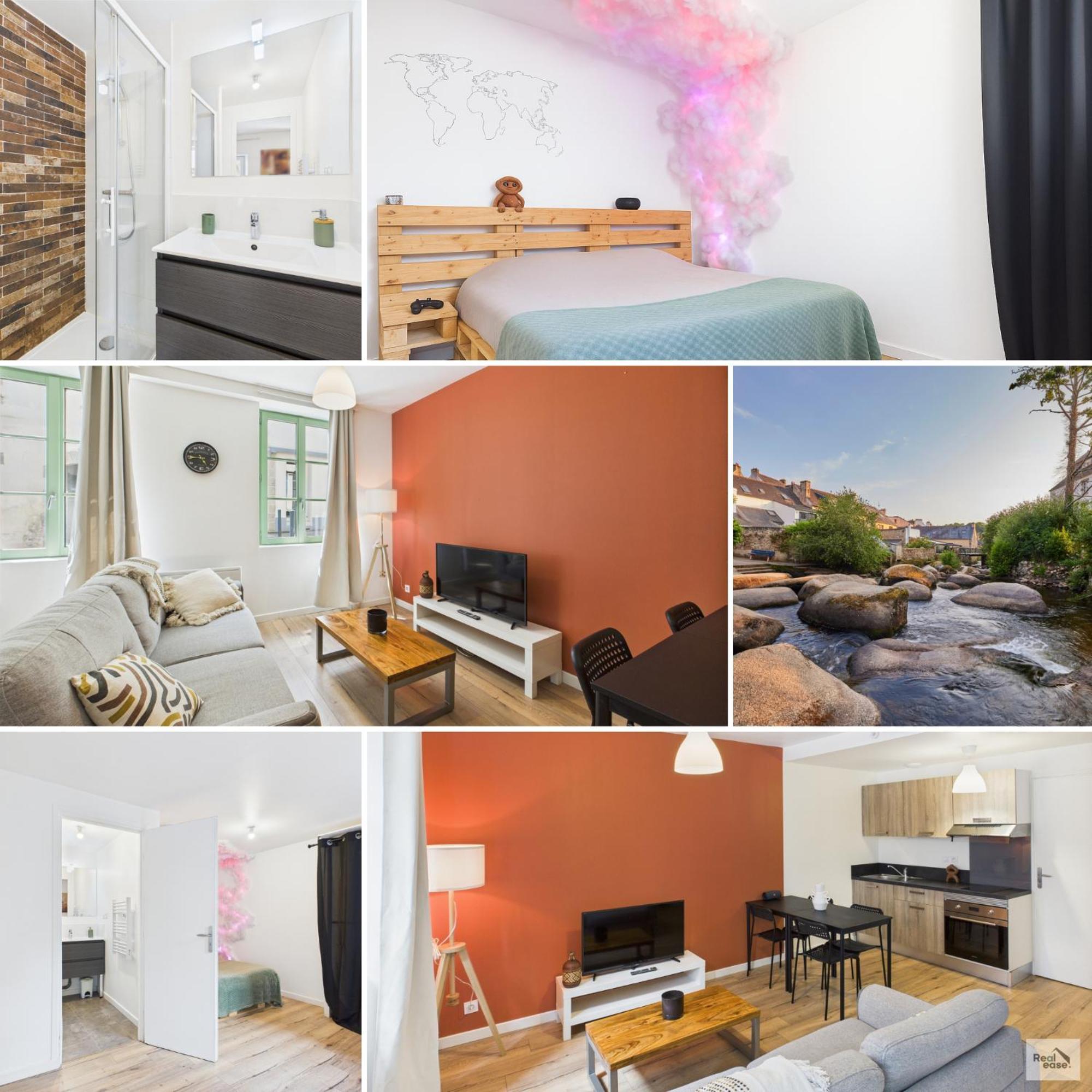 Logement de caractère en haute ville de Quimperlé Esterno foto