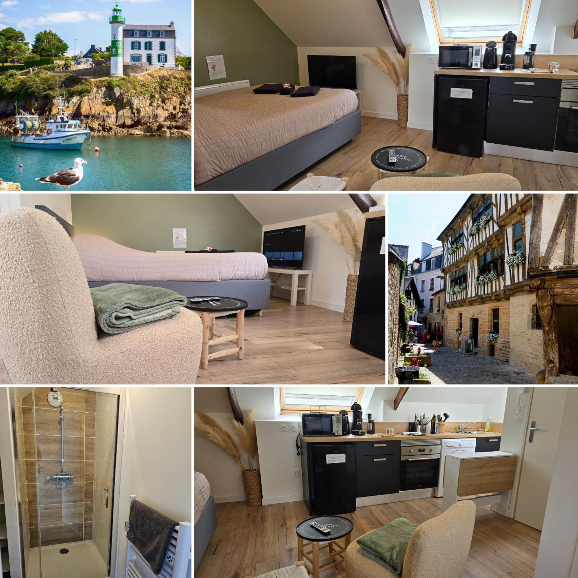 Logement de caractère en haute ville de Quimperlé Esterno foto