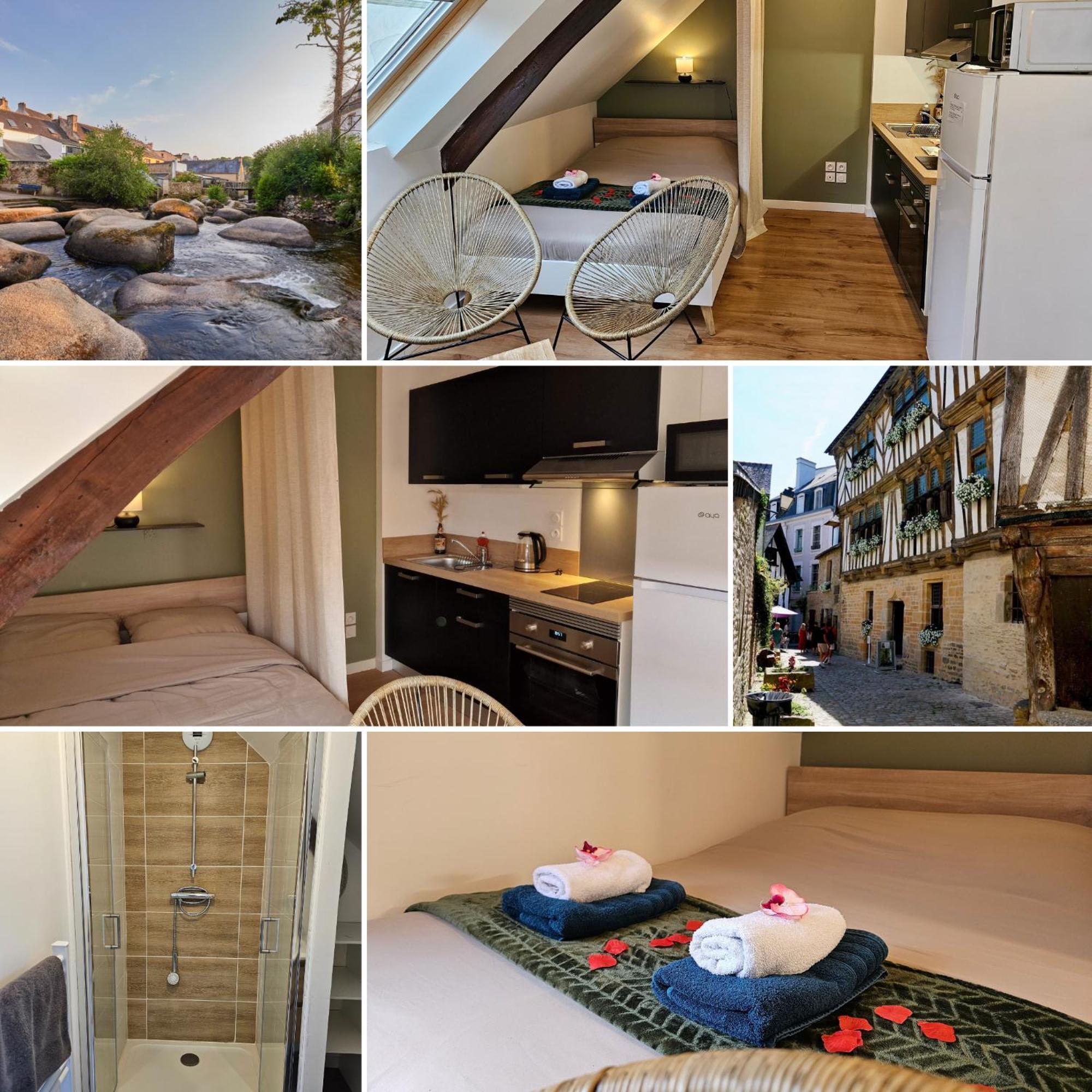 Logement de caractère en haute ville de Quimperlé Esterno foto
